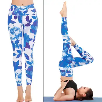 Planta De Imprimare Fără Sudură Jambiere Sport Fitness Yoga Pantaloni Femei Elasticitatea Coolpass Hip Ridicare Sală De Funcționare Jambiere Pantaloni