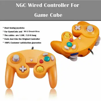 Brand Original Nou Look Gamepad-uri de Jocuri Pentru Cablu NGC Controler Gamepad Pentru Nintendo GameCube GC Wii U Consola Aduce Înapoi