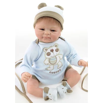 18inch Nevopsite Renăscut Kituri Treaz Baby Doll cu Silicon Moale Capul 3/4 Brațele Picioarele Pline de Copii Cadou Colecții pentru Adulți