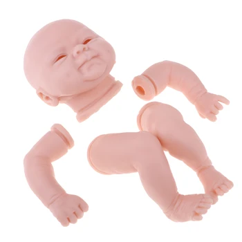 18inch Nevopsite Renăscut Kituri Treaz Baby Doll cu Silicon Moale Capul 3/4 Brațele Picioarele Pline de Copii Cadou Colecții pentru Adulți