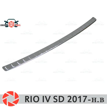 Pentru Kia Rio IV 2017 - SEDAN guard protection placa de pe bara spate prag auto stil de decorare scuff panoul de accesorii turnare