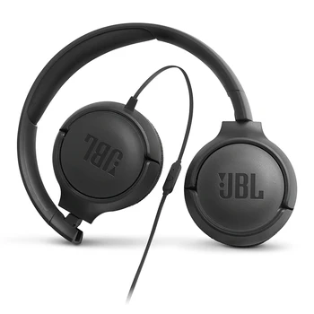 Original JBL T500 prin Cablu Pure Bass Căști Joc de Sport Sală de sport Căști Pliabile pentru Căști Ușoare cu Microfon pentru iPhone