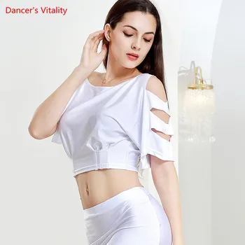 Nouă Femei Belly Dance Sexy Top Vrac Cu Mânecă Scurtă De Toamnă Și De Iarnă, Dans Oriental Sexy Incepator Dans Haine