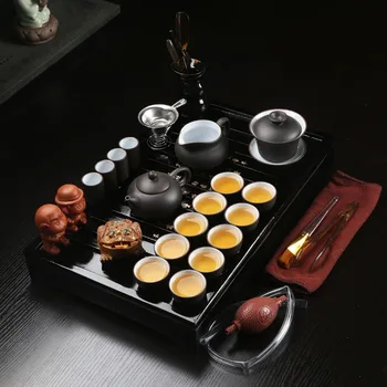 27 Buc Seturi de Ceai Kung Fu Set de Ceai din Ceramica Portabil Ceașcă de ceai din Porțelan de Servicii Gaiwan Cesti de Ceai cu Cana de Ceai Ceremonia de Ceainic