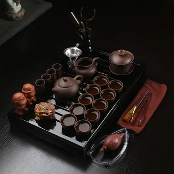27 Buc Seturi de Ceai Kung Fu Set de Ceai din Ceramica Portabil Ceașcă de ceai din Porțelan de Servicii Gaiwan Cesti de Ceai cu Cana de Ceai Ceremonia de Ceainic