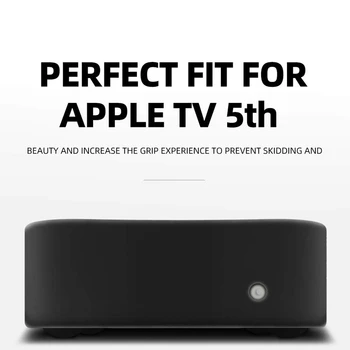 Caz de protecție Compatibile pentru Apple TV 4K a 5-a / a 4-Anti-Alunecare, rezistent la Soc Capac de Silicon