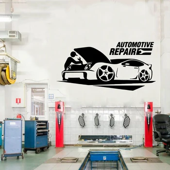 Mi-a personalizat garaj Autocolant Perete Creative Decal garaj autocolante Pentru Masina de Reparare Camera Decor de Perete muursticker