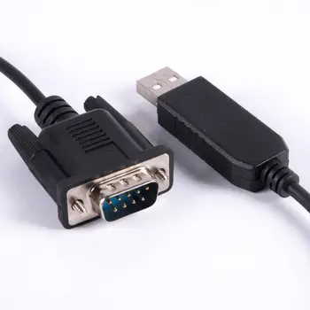PL2303TA USB Serial RS232 DB9 Adaptor de sex Masculin Null Modem Trecut Cablu Convertor