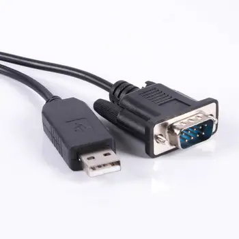 PL2303TA USB Serial RS232 DB9 Adaptor de sex Masculin Null Modem Trecut Cablu Convertor