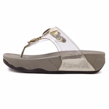 BEYARNE 2019new femei de vară Confortabil Respirabil sandale Plate pantofi de femeie Cristal Transparent casual plaja sandalsE065