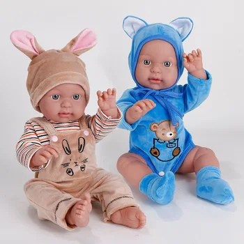 18 Inch Papusa Jucării Renăscut Baby Dolls Copii Drăguț Realiste Copilul Greu De Silicon Bebe Renăscut Papusa Jucării Pentru Băieți Și Fete Ziua De Nastere Cadouri