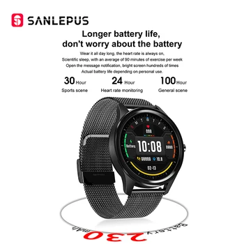 2020 NOU SANLEPUS Smart Watch Sport Monitor de Ritm Cardiac rezistent la apa de Fitness Brățară Bărbați Femei Smartwatch Pentru Android, Apple, Xiaomi
