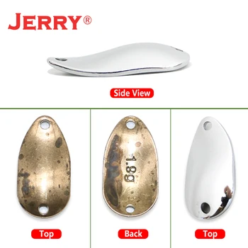 Jerry Gemeni 50pcs 1g 1,7 g 2g 3,4 4,2 g g nevopsite gol micro păstrăv linguri din metal alama momeală de pescuit semnalizarea spinner