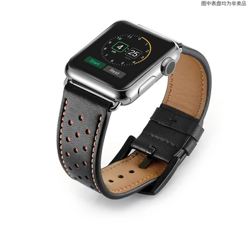 Curea pentru Apple watch band 44mm 40mm iWatch Trupa 42mm 38mm Primul strat brățară din piele centura correa pentru apple watch 6 5 4 3 se
