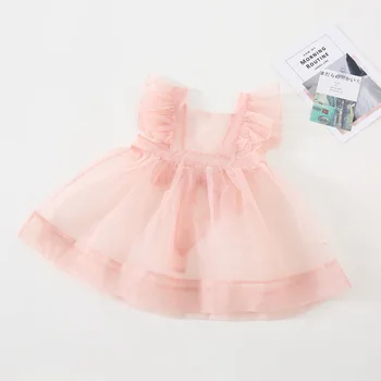 2020 de Moda pentru Copii Fată Dress Rochie de Vara Rochie de Dantelă + Rochie 2piese Rochie pentru Fete Pentru Copii Rochii Baby Haine de Fata 1-5 Vârstă