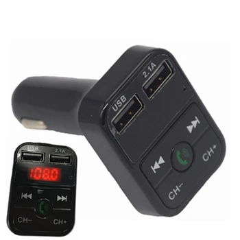 Universal Bluetooth Car Kit Transmitator FM MP3 Player Cu LED Dual USB Încărcător Rapid Afișare Tensiune Micro SD TF Muzica de Joc