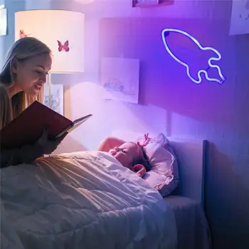 LED Lumina de Noapte Planeta Lumina de Neon Univers Modelare Lumini Bedroom Home Decor de Masă Atmosferă Noptiere, Lămpi de Noapte Cadou