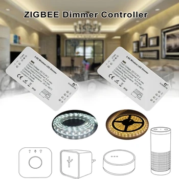 GLEDOPTO ZIGBEE Inteligent de Lumină de Bandă Controller Dimmer Poate Fi Folosit Cu ECOU Inteligente de uz Casnic Controler cu LED-uri LED Dimmer