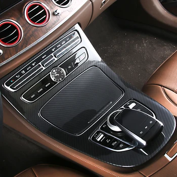 Masina Centru De Control Pentru Schimbarea Vitezelor Panou Decorative Din Fibra De Carbon Pentru Mercedes-Benz E-Class W213 E200 E300 Auto Accesorii Auto