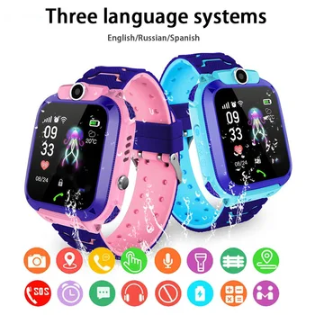 Q12 Copii Ceas Inteligent SOS de Telefon Ceas Smartwatch pentru Copii cu Cartela Sim Foto rezistent la apa IP67 Copii Cadouri pentru IOS Android