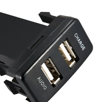 De Vânzare la cald Masina de 5V 2.1 O Interfață USB Incarcator Priza+USB Intrare Audio Mufa pentru TOYOTA VIGO Divertisment Auto Soclu