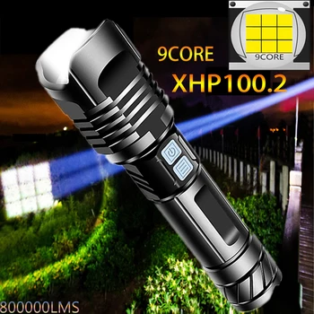 1000000lms de Mare Putere Lanterna XHP100.2 de Bază Nouă Torță XHP50.2 Usb Reîncărcabilă Lanterna Tactice 6000mah autoapărare,edc