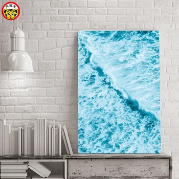 Pictura de numere de artă vopsea de numărul Mare de imagine regele DIY pictură digitală pădure surf peisaj living room decor pai