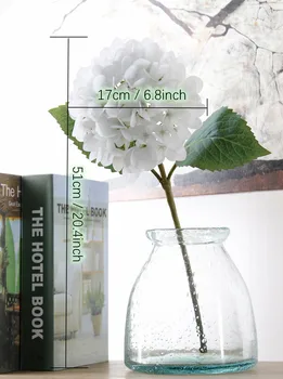 De lux Artificiale Hortensie Floare cu Floare Rod DIY Flori de Matase Accesoriu pentru Petrecere Acasă Decorare Nunta