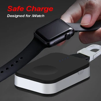 Portabil Încărcător Wireless QI Pentru Apple Watch 1 2 3 4 Seria 950mah Banca de Putere în aer liber, Mini Incarcator Pentru Apple Watch
