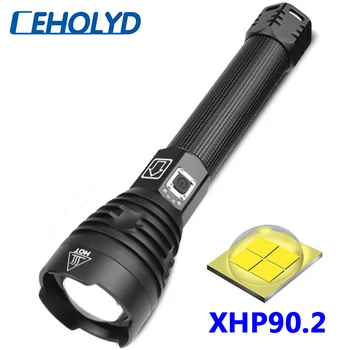 XHP90 Noi ajunge cea mai puternica lanterna led-uri usb Zoom lanterna 18650 acumulator 26650 mai Luminos decât xhp70.2 xhp70 xhp50