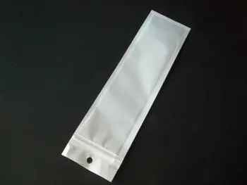 5.5x20.5cm Alb/Clar Sine Sigiliul Fermoar cu Amănuntul Ambalaje din Plastic poli sac, Cablu de accesorii electronice stylus pen pachet sac