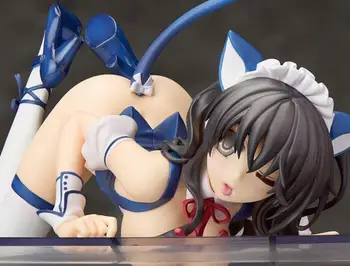 Japonia Anime PISICA în POALĂ LAPTE de Colectie Sexy Fete din PVC Figura de Acțiune Jucarii Model