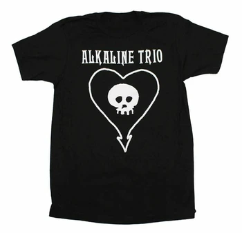 Alkaline Trio Clasic Heartskull Moda T-Shirt Stil Clasic Tricou