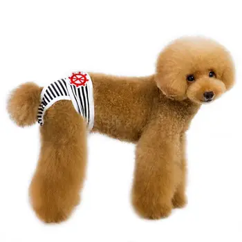 Animale de companie Câine Model cu Dungi Fiziologice Pantaloni Calduri de Protecție Lenjerie de corp pentru Catelus Moale pantaloni Scurți pentru animale de Companie Cățeluș Câine Consumabile