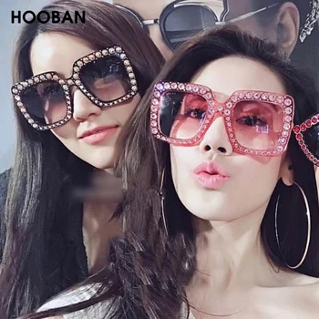 HOOBAN 2020 Mare Pătrat ochelari de Soare pentru Femei de Moda Supradimensionate Plastic Ochelari de Soare Femei Brand de Lux Ochelari de UV400