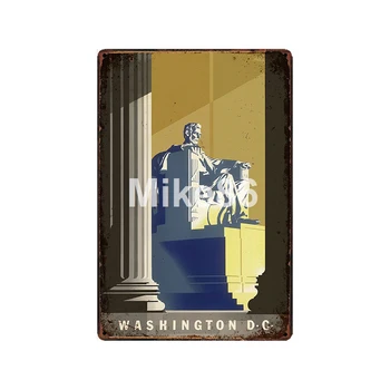 [ Mike86 ] State Americane Citează DALLAS Salt Lake Metal Semn Magazin Vintage, Retro Pictura Arta Poster 20*30 CM LT-1952