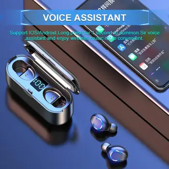 Cască Bluetooth V5.0 TWS Touch Control Stereo Sport Căști fără Fir de Reducere a Zgomotului Căști setul cu Cască Cu Microfon
