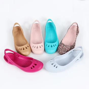 2019 Nou de Origine Non-alunecare Gaură de Vară, Pantofi pentru Femeie Sandale Plate de Plastic Jeleu Sandale Femei de Mari Dimensiuni Fete Saboți EVA Pantofi
