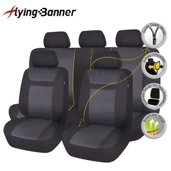 FlyingBanner Poliester Plin Car Seat Cover Set Universal Se Potrivesc CarSeat Capac Accesorii De Interior Protector