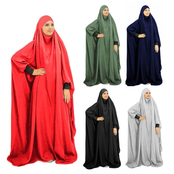Femeile Musulmane Eid Cu Gluga Hijab Rochie De Rugăciune Îmbrăcăminte Jilbab-Ul Abaya Acoperire Completă Ramadan Mult Khimar Rochie Islamic Abaya Haine Niqab