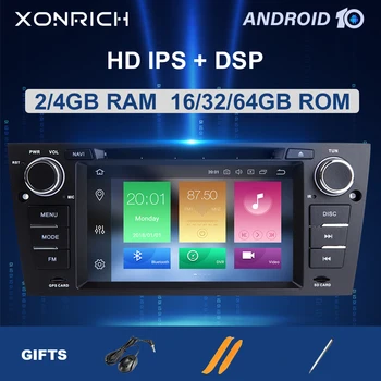 4GB 64G IPS DSP 1 Din Android 10 Mașină de șeful Unității Pentru BMW E90/E91/E92/E93 Multimedia Player Radio-Navigație Stereo GPS DVD 8 Core