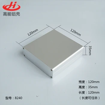 1 bucata carcasa din aluminiu caz pentru electronica proiect de caz 35(H)x120(W)x120/130/155(L) mm 8240