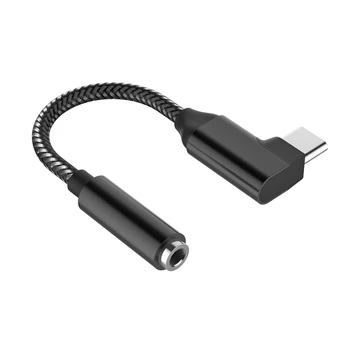 USB-C pentru Căști de 3,5 mm Adaptor de 90 Grade Tip C Portabil Amplificator pentru Căști DAC pentru iPad Pro Huawei Samsung Galaxy
