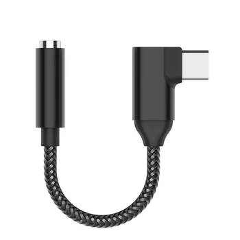 USB-C pentru Căști de 3,5 mm Adaptor de 90 Grade Tip C Portabil Amplificator pentru Căști DAC pentru iPad Pro Huawei Samsung Galaxy