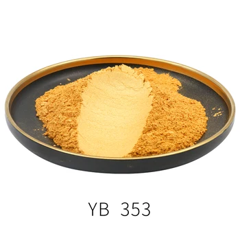 #353 de Aur Praf de Perla Pigment Colorant Pulbere Ceramică Strat de Vopsea Arte Meserii de Automobile Mica Pigment Pulbere 50g Pulbere de Culoare de Aur