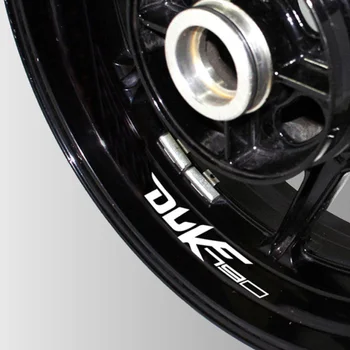 Un set de 8pcs de înaltă calitate Motocicleta Roata Autocolant Decal Reflectorizante Rim Motocicleta decal logo-ul pentru KTM Duke 790