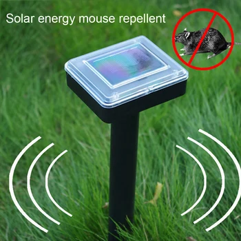 Noi 2 buc/Set Energie Solara cu Ultrasunete Mouse-ul Șerpi Repeller în aer liber, Grădină, Curte Pest Reject pest Repeller cu Baterie Solara Dropship