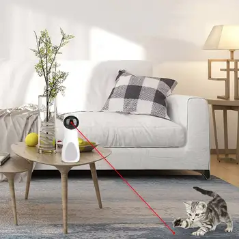 Noul LED Laser Jucărie Amuzant Inteligent Automat Cat Exercițiu de Formare Jucărie de Divertisment USB de Încărcare Multi-Unghi Reglabil de Companie Pisica N06