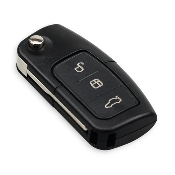 KEYYOU 433MHz 3 Butonul de Intrare fără cheie de la Distanță Cheie Fob Pentru Ford Focus Mondeo C-Max, S-Max, Galaxy Fiesta