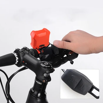 2 In 1 Bicicleta Corn+Lumina Pana la 120db USB de încărcare MTB Biciclete Rutier Față de Ghidon Electronic Claxon Lampă Impermeabil Biciclete Clopote Inel